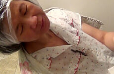 Asian milf small tits long nipples