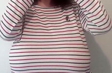 Huge asian breasts ready to burst with milk