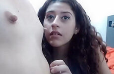 I suck the small titted big nipples of my girlfriend and the she suck mines