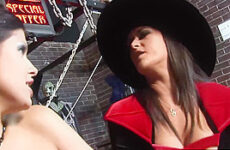 Carmella Bing 3way halloween party sex Lucy and hubby join in