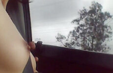 Topless driving to CBD