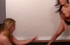 Naughties Riley Reyes & Sinn Sage Wrestling Wearing Some Sexy Underwear!