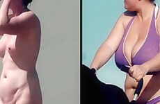 Spy Beach Mature big hard nipple Vixxen