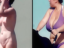 Spy Beach Mature big hard nipple Vixxen