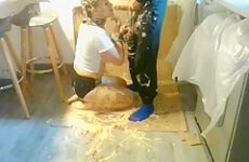 WAM Splosh whilst slut Tied to chair - extreme face fuck and rough sex xxx