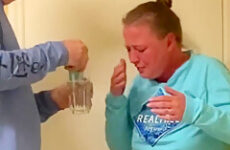 Paddling and soaping a naughty girl