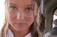 FOXY DI WITH ASIAN GUY ON BUS