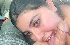 Teen leaves class to give public blowjob! Hot ending!