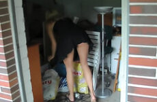 Neighbour's young girl caught and punished Anal