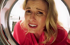 Fucking my Step Mom in the Ass while she is Stuck in the Dryer - Cory Chase