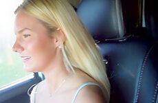 Sexy 20 Year Old Blonde Cheats On Her Boyfriend In Parking Lot With Lacy Tate