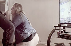 Big Booty Mom Gives Sons Black Friend A Blowjob