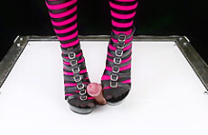 Cock and balls trampling stomping and crush ballbusting high heels CBT POV