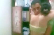 Arab guy gets his cock sucked and fucks his gf doggystyle