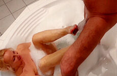 Amateur Blonde Mature Wife Sexy Games In Bathroom