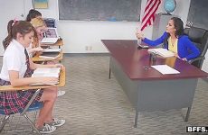 Schoolgirls Strike Back With Finger Fuck