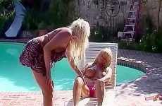 Two Amazing Big Tittied Gals Engage In Hot Lesbian Pussy Eating And Sex Toy Action