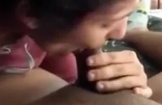 Paki babe giving blowjob n getting facial