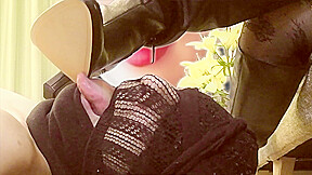 Goddess Kira❤️ Boot Slave In A Miserable State❤️ Goddess Kicking With Her Boots❤️ With Feet Slave