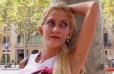 Skinny Blonde Latina Girl Gabriela Pickup And Fuck At Street Casting